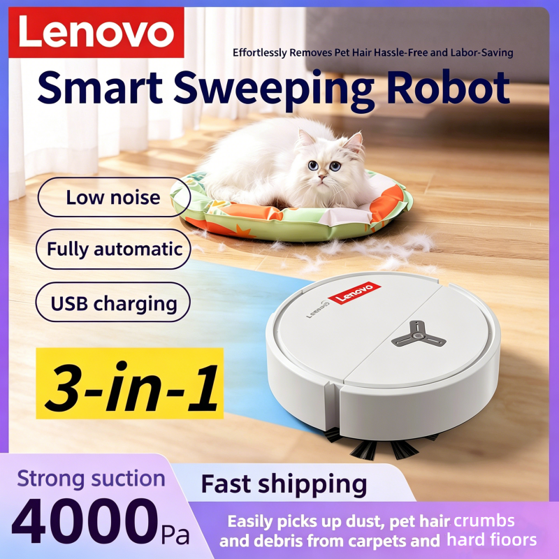 Smart Home Hvac - Lenovo 3-in-1 Smart Sweeping Robot Aspirateur