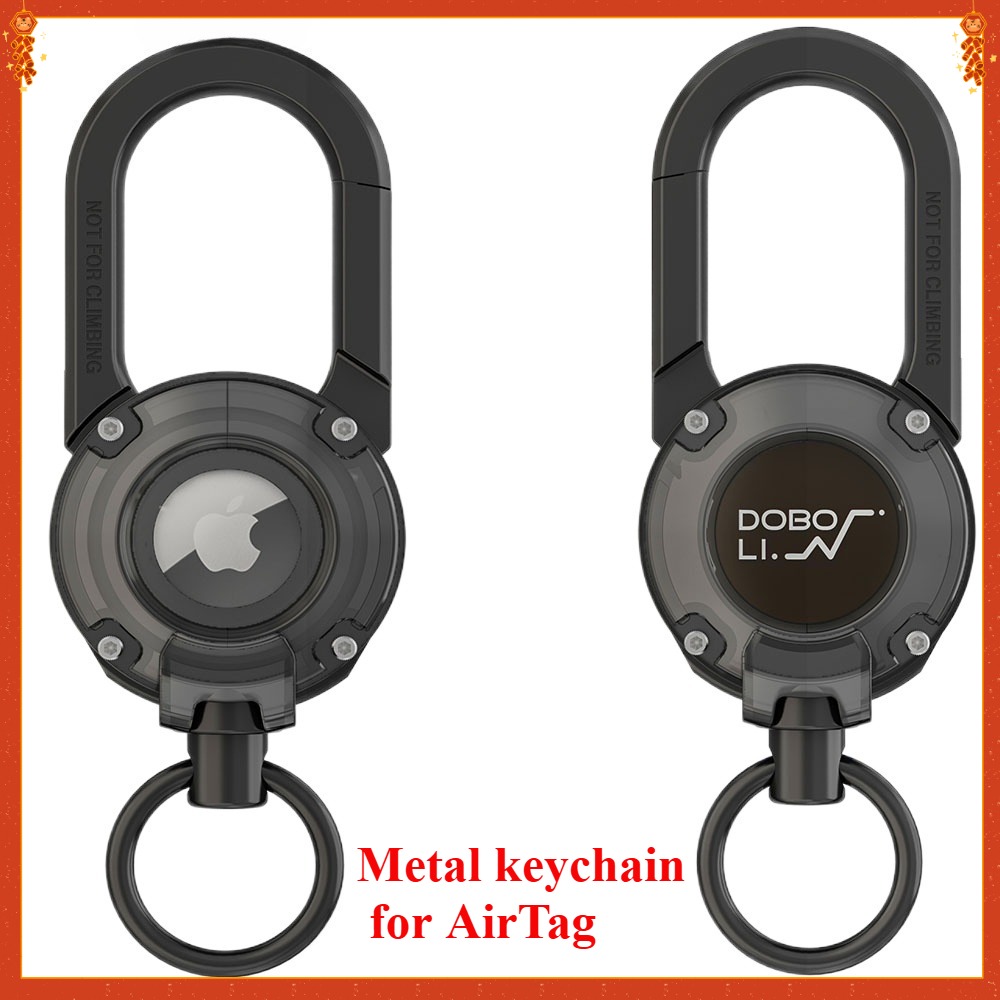 Smart Home Iot - For AirTag Holder Keychain,Alloy Car Fob