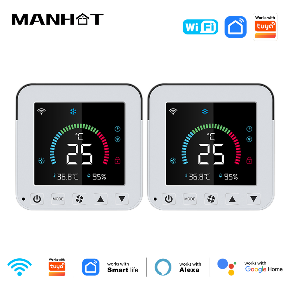 Smart Home Dashboard - MANHOT Smart Thermostat WiFi AC Air