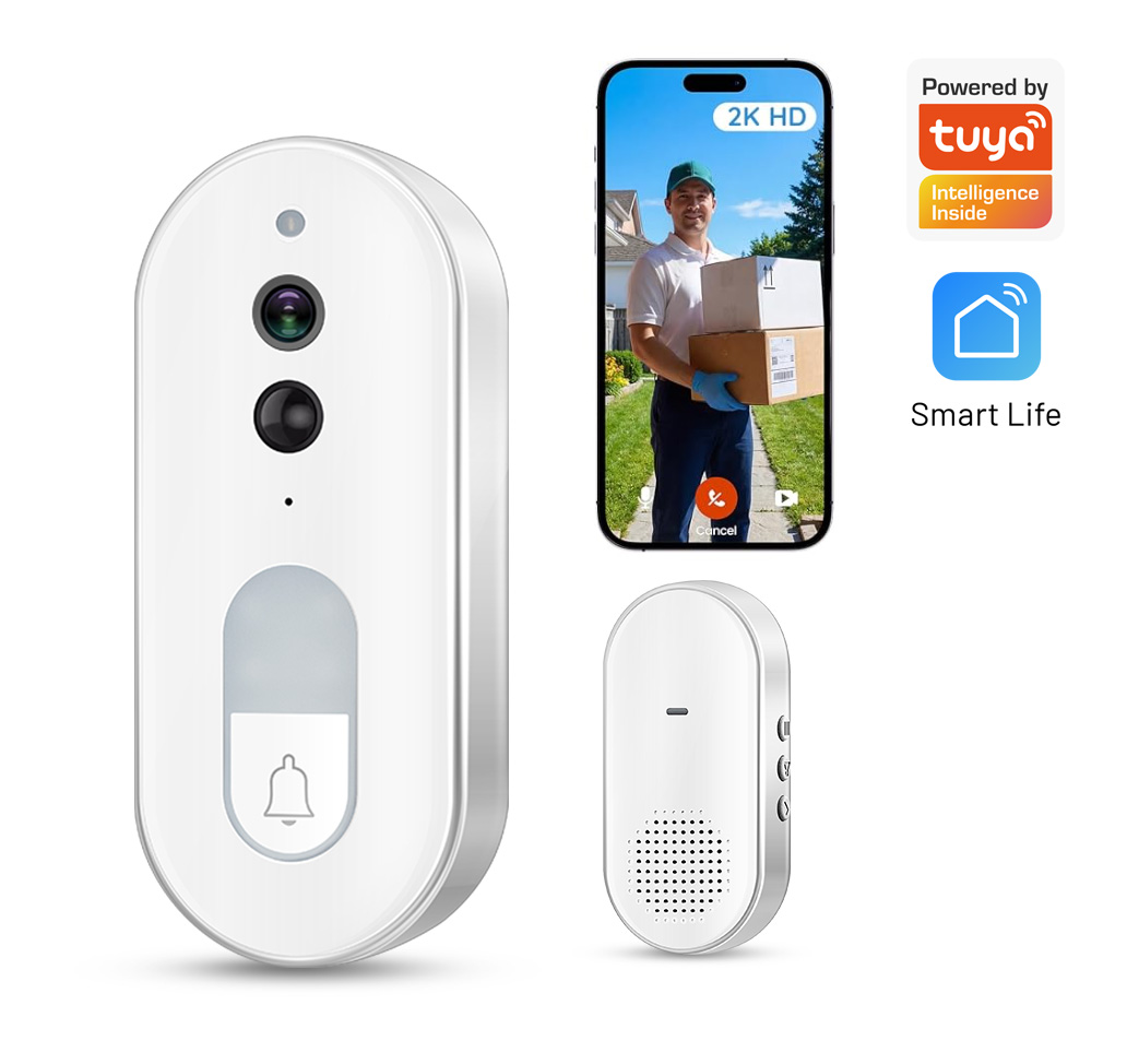 Smart Home Cctv - Tuya Smart Video Doorbell Wireless 1080P