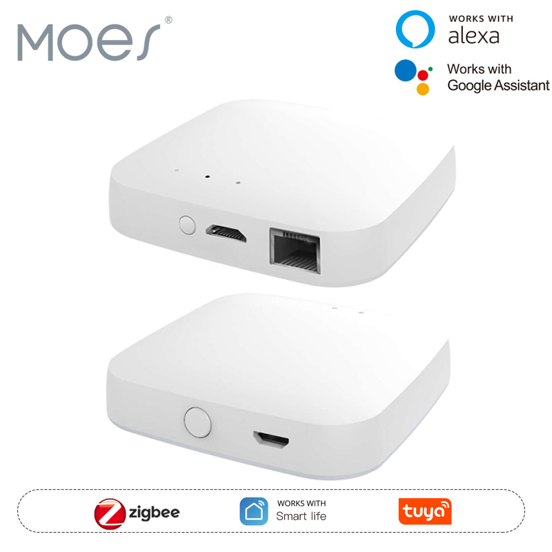 Smart Home Bridge - MOES Tuya ZigBee3.0 Smart Hub, Wireless/Wired