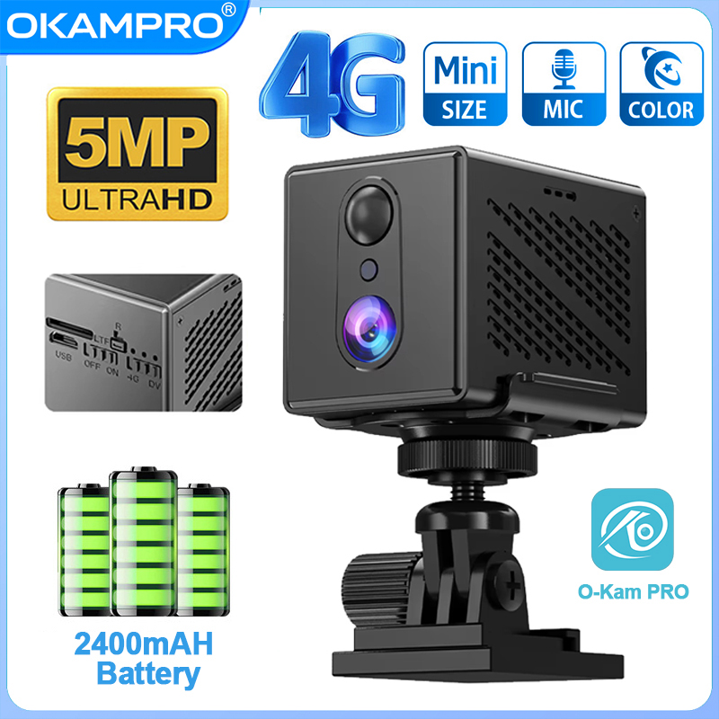 Smart Home Battery Camera Ezviz - OKAM PRO 4G HD 5MP Wifi