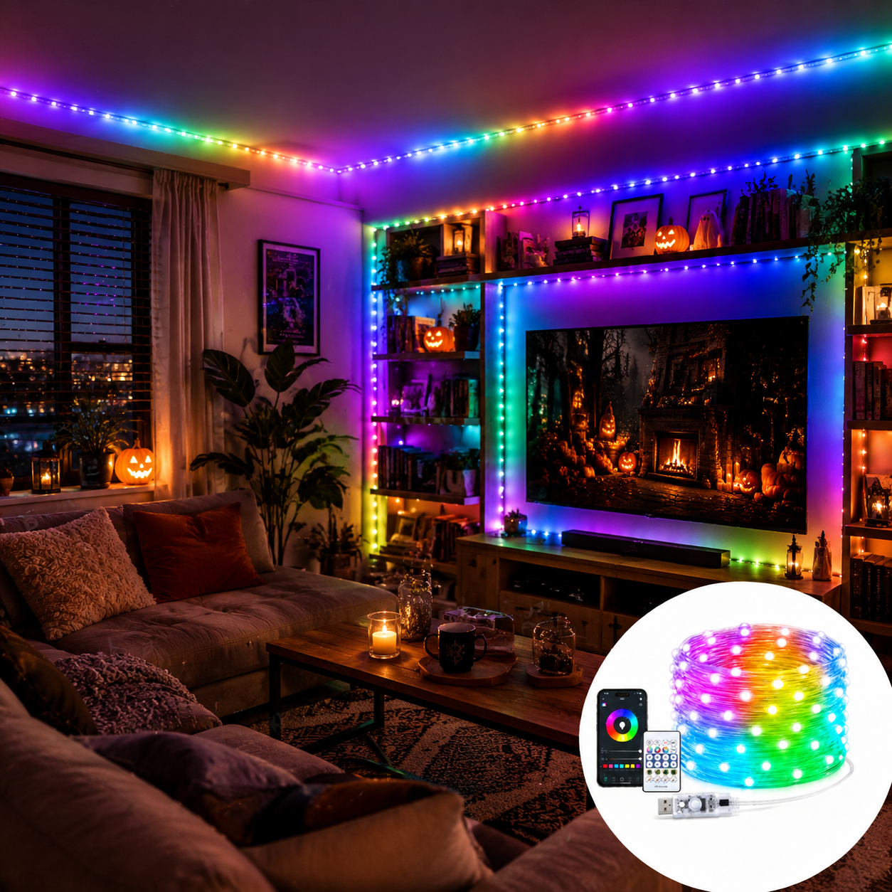 Smart Home App - DIY Smart RGB LED Lights USB
