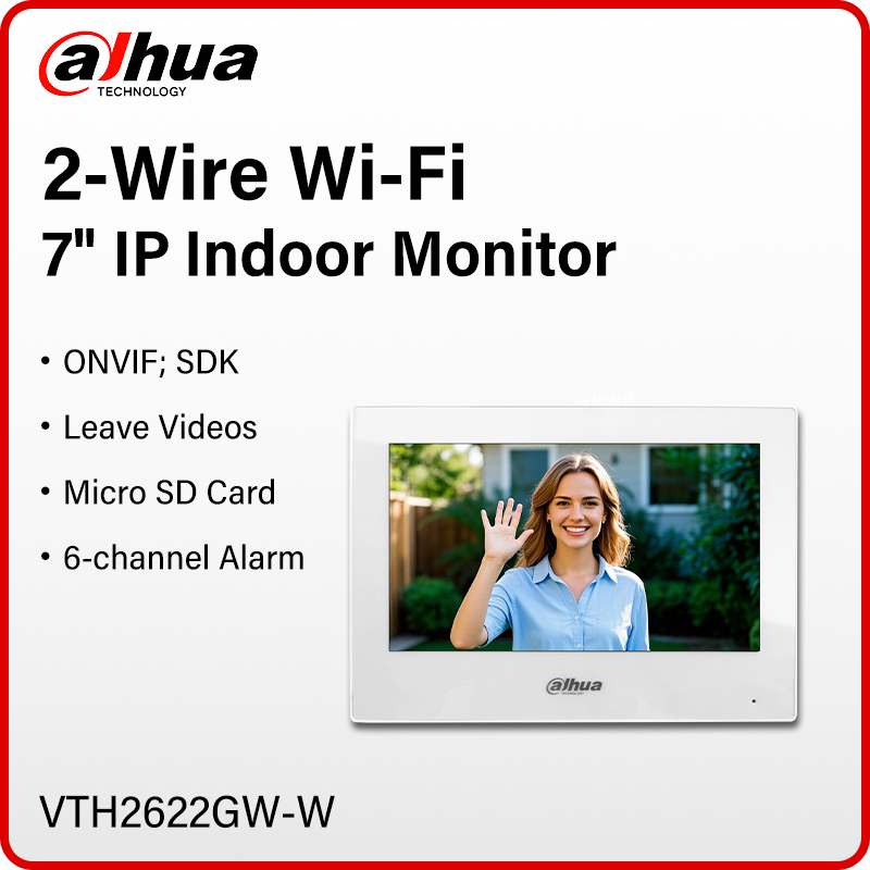 Video Doorbell - Dahua 2-Wire WiFi Indoor Monitor 7