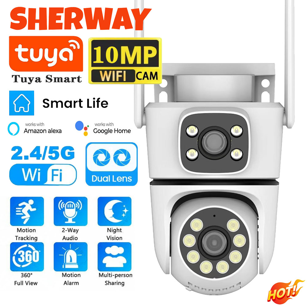 Smart Home Battery Camera Ezviz - 10MP Tuya 5G Wifi PTZ Camera