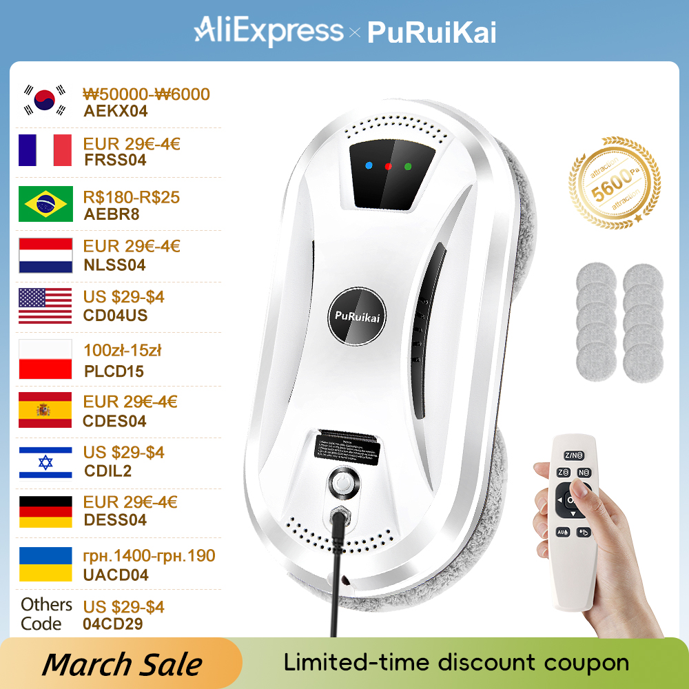 Smart Home Hvac - PuRuiKai Home Window Cleaning Robot Smart