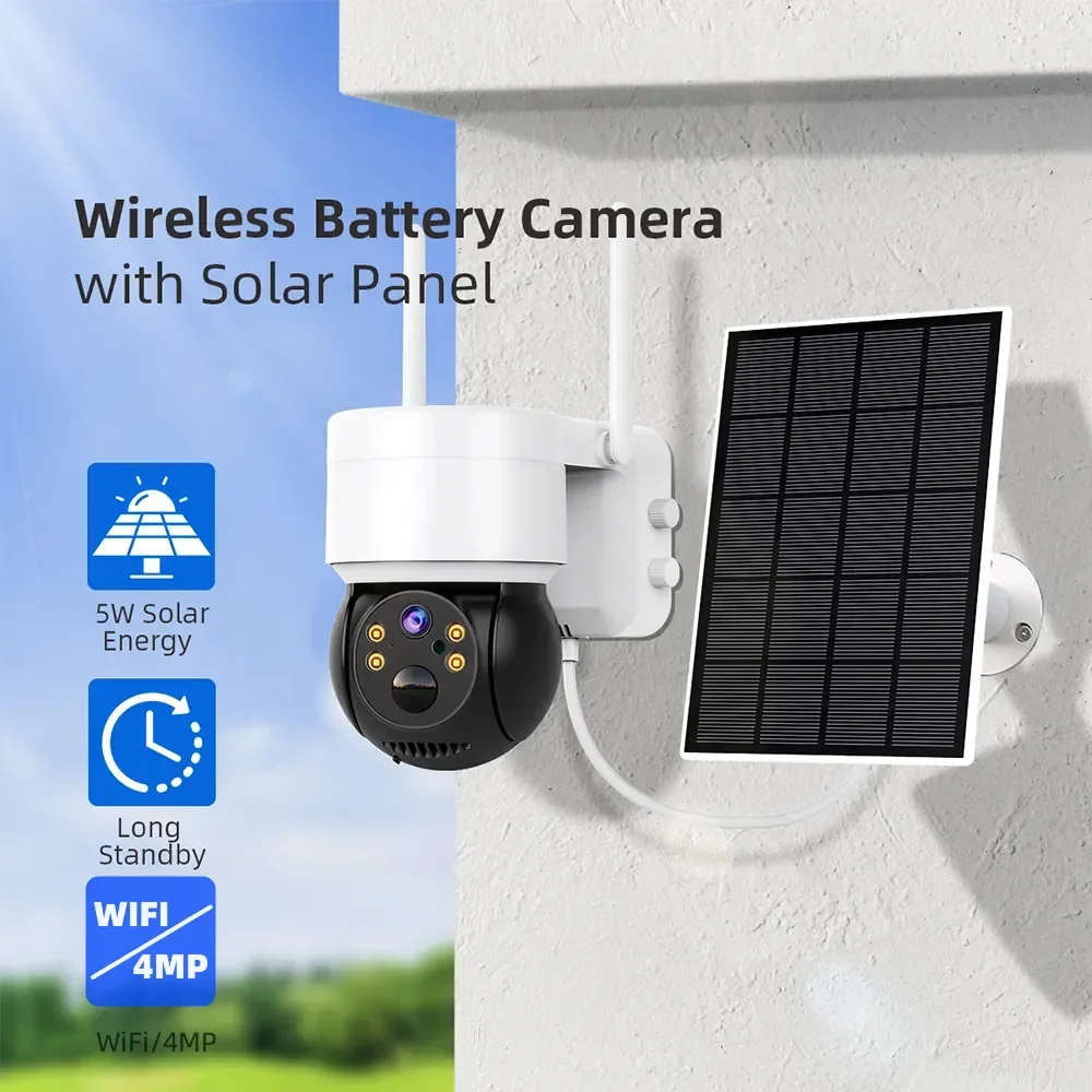 Smart Home Cctv - WIFI Solar Camera 2MP PIR Human