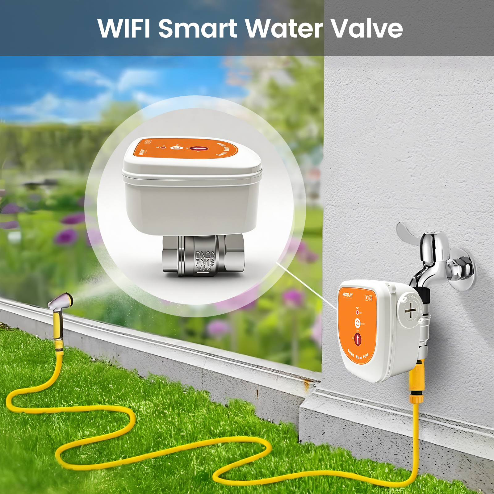Smart Home Kits - M0RAYELEC ME220W Tuya WiFi Smart Water