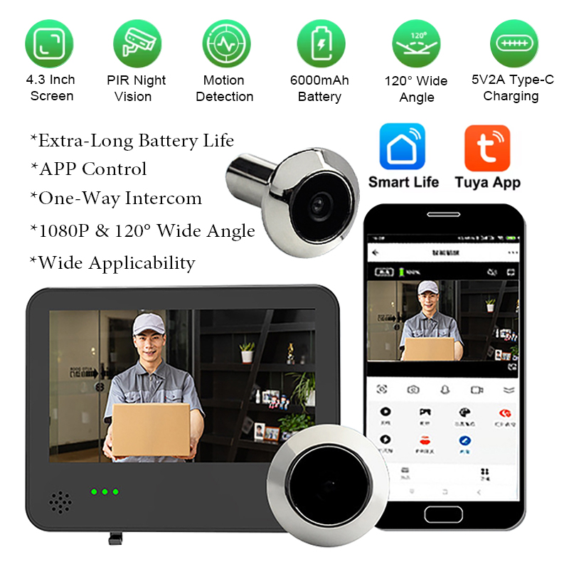 Video Doorbell - Tuya Smart WIFI Video Doorbell Camera