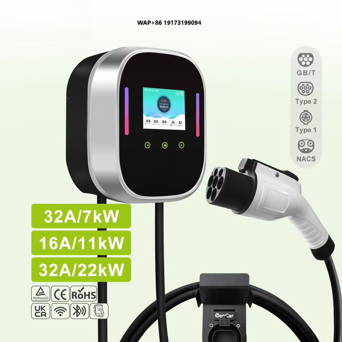Smart Home App - Smart EV Charger Wallbox 22kW 11kW