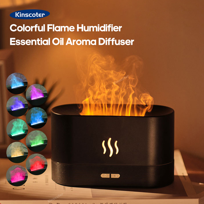 Smart Home Technology - USB Desktop Flame Aroma Diffuser Humidifier