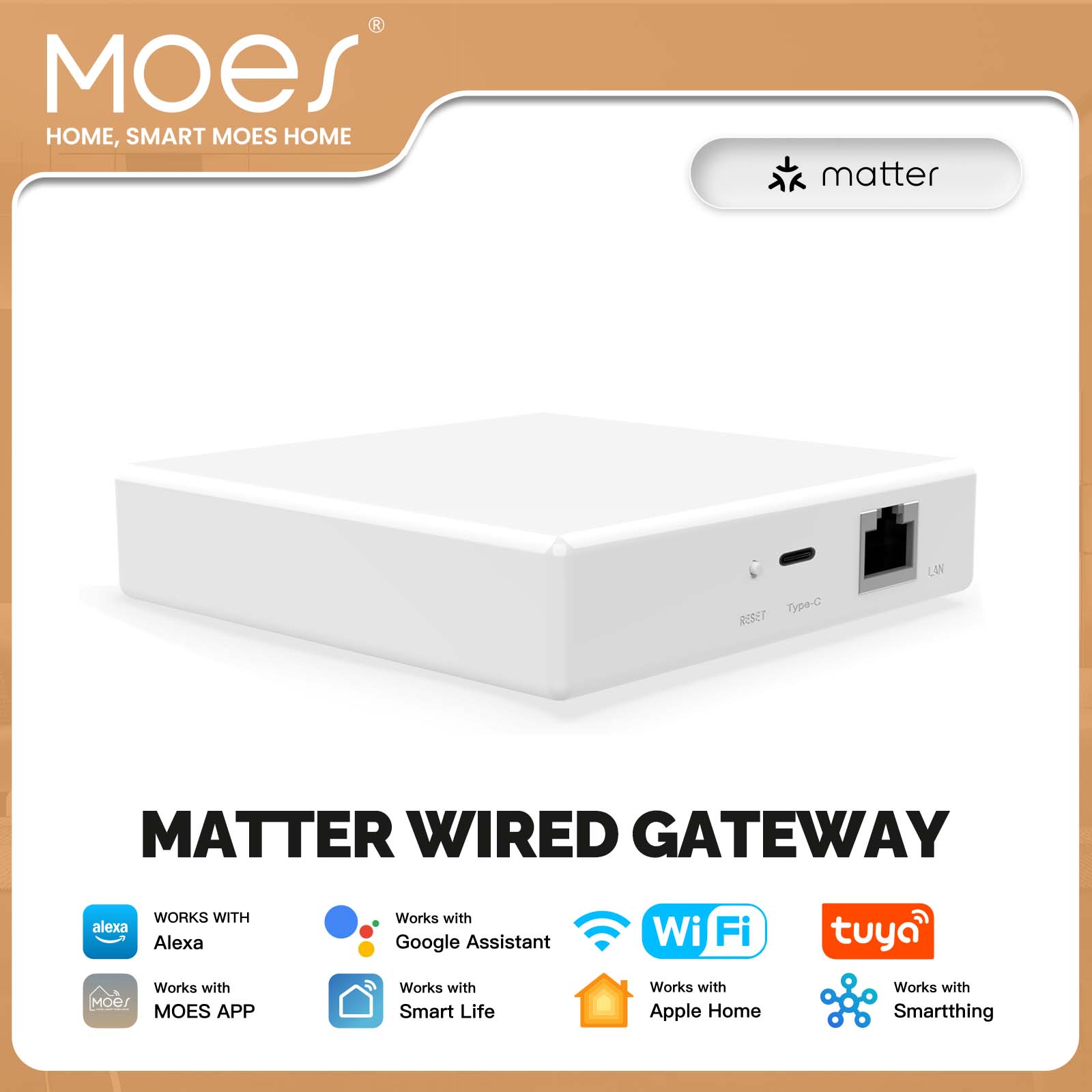 Smart Home Bridge - MOES Tuya ZigBee Matter Thread Gateway