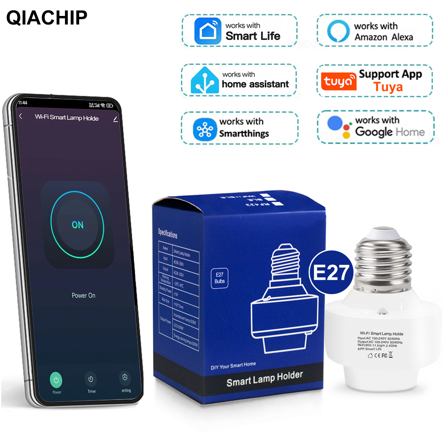 Smart Home App - Tuya Smart E27 Socket Switch APP