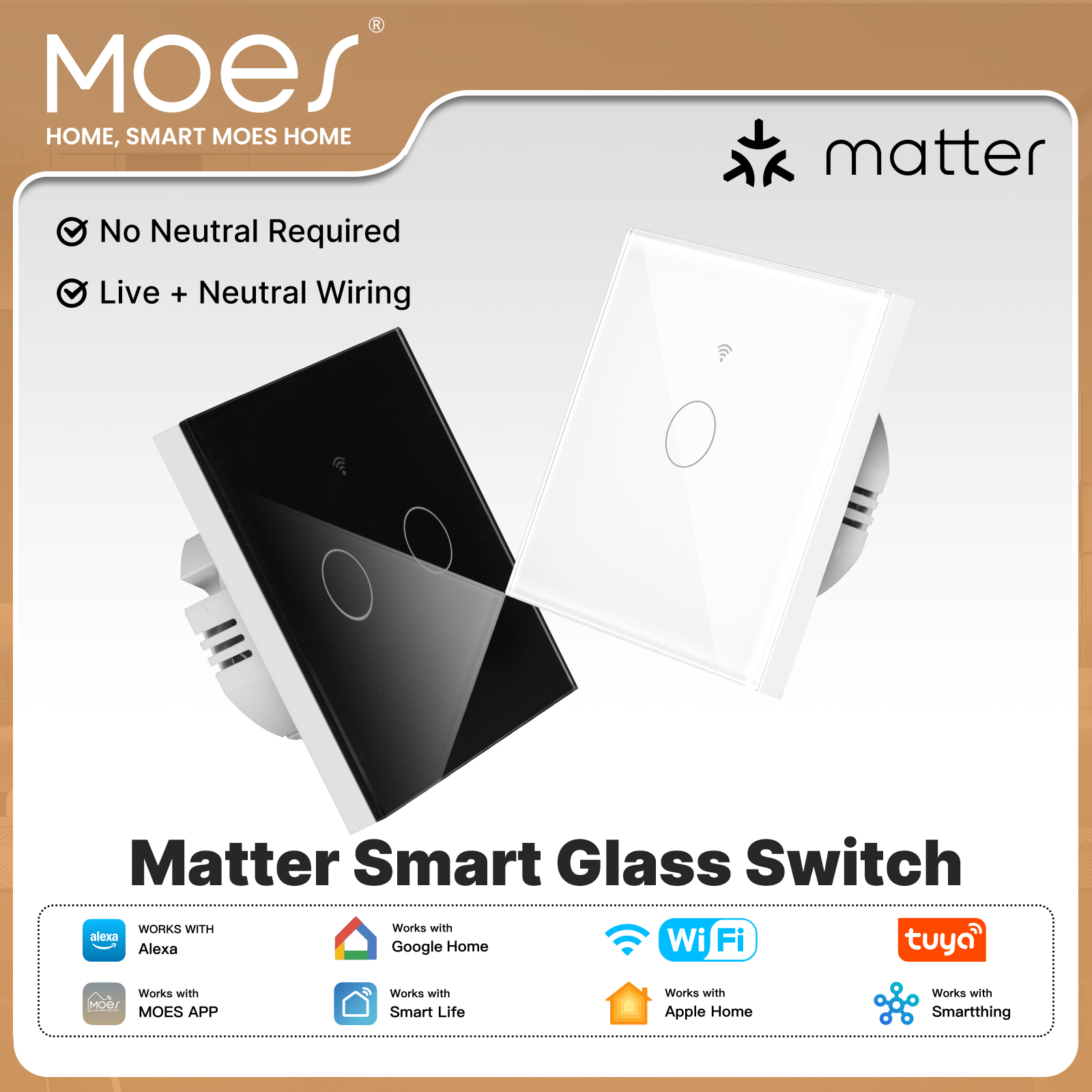 Smart Home Kits - MOES Tuya Matter WiFi Smart Light