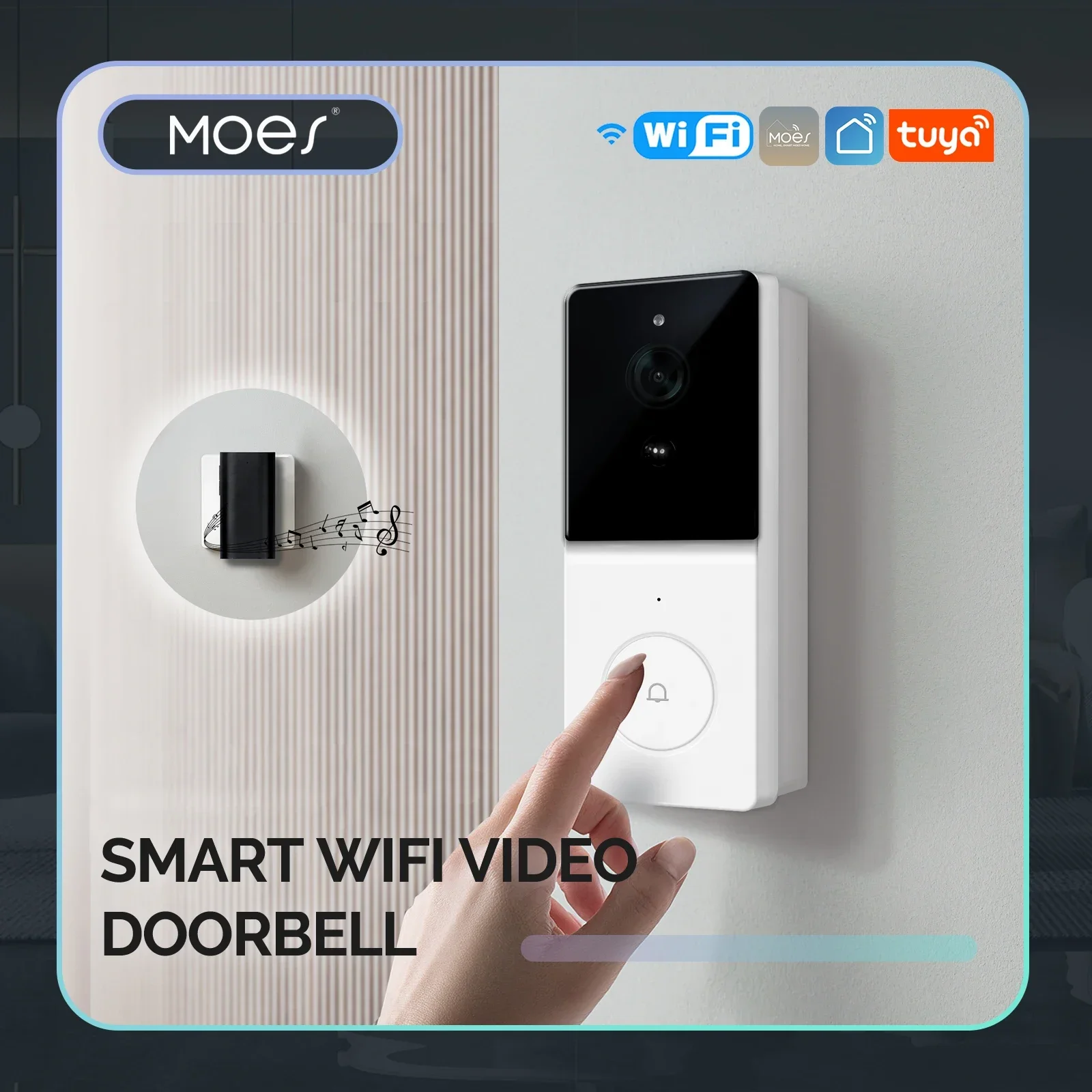 Smart Home Cctv - MOES Tuya Smart WiFi Video Doorbell