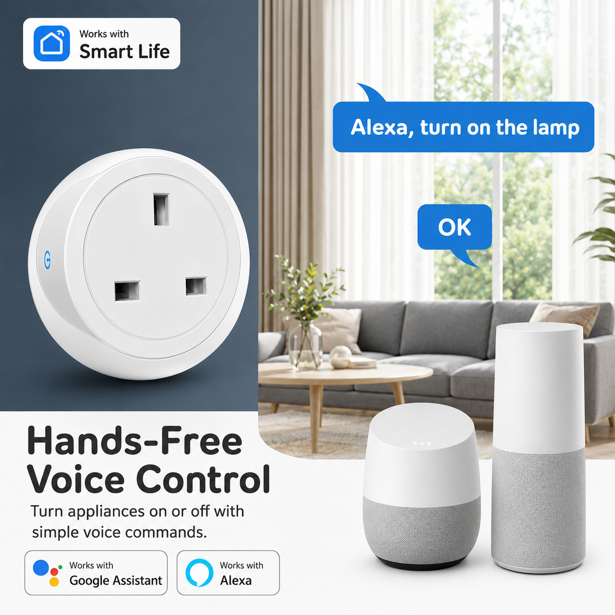 Tuya UK Smart Plug WiFi Blueto - Smart Home Technology 评论和价格