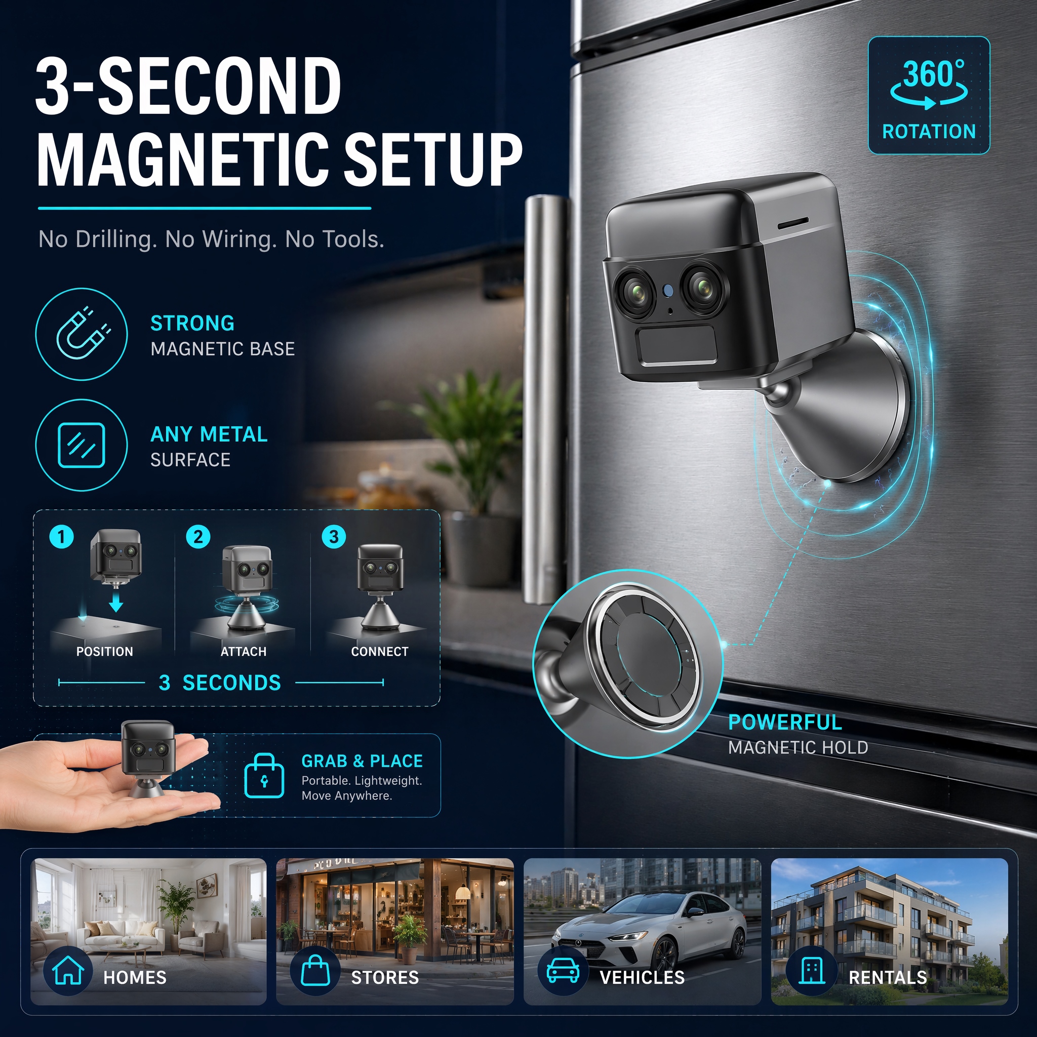 OKAM PRO WIFI MINI Dual-Lens H - Smart Home Battery Camera Ezviz 评论和价格
