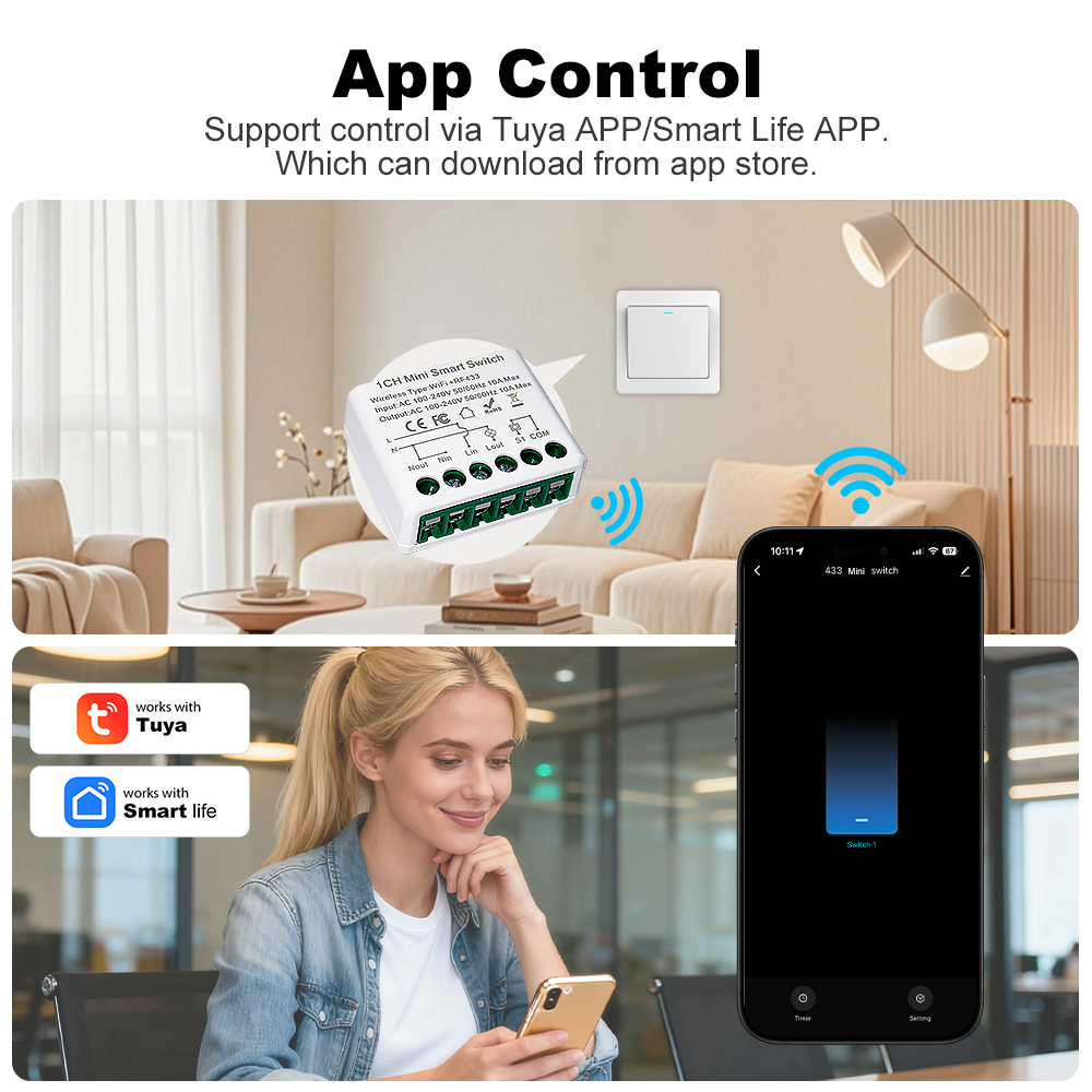 For Tuya WIFI 10A Smart Light  - Smart Home Diy 评论和价格
