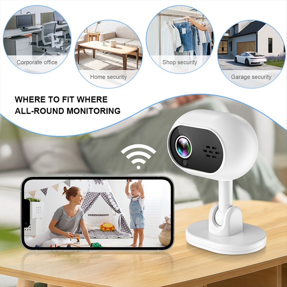A4 1080P Smart Mini Wifi IP Ca - Smart Home Cctv 评论和价格