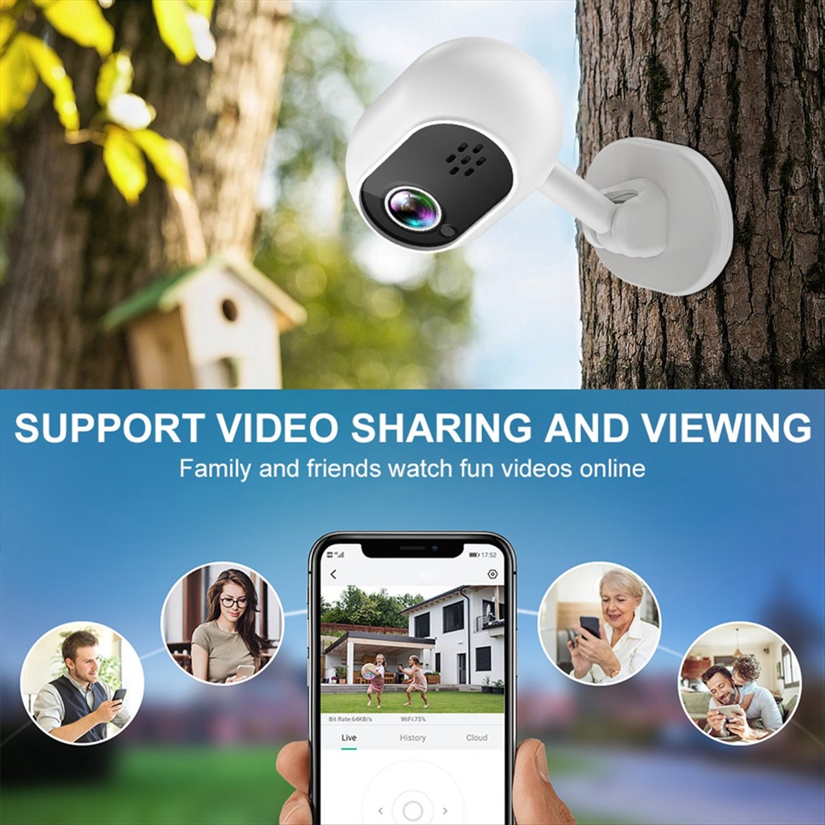 A4 1080P Smart Mini Wifi IP Ca - Smart Home Cctv 评论和价格