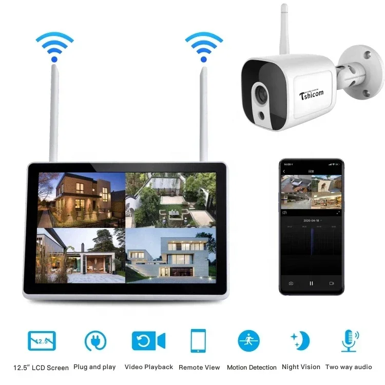TUYA Smart Wi-Fi 4CH NVR Kit 1 - Smart Home Cctv 评论和价格