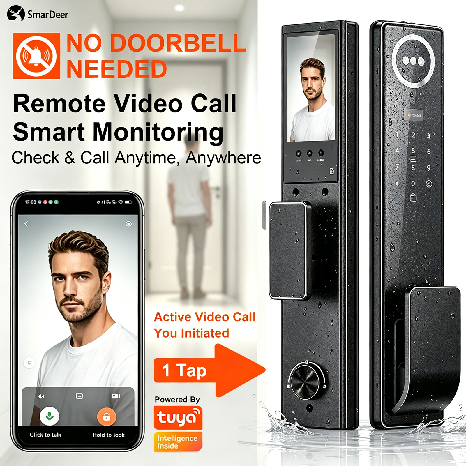 3D Face & Palm Vein Smart Door - Smart Home Dashboard 评论和价格