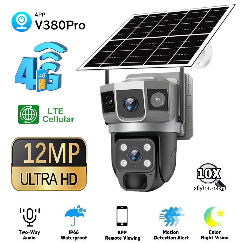 4G Camera Outdoor Solar Survei - Smart Home Dashboard 评论和价格