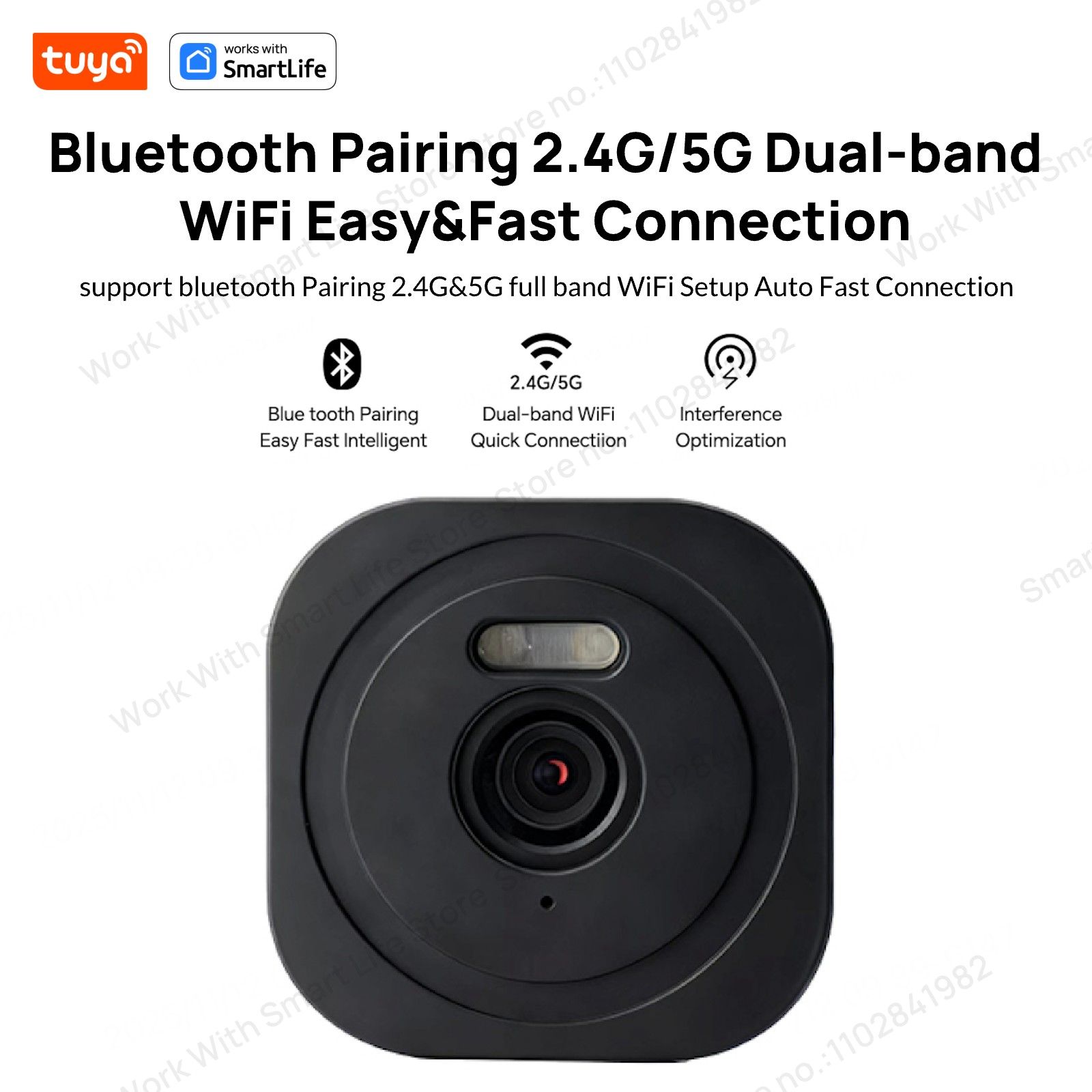 3MP 2K Tuya Window Camera,2.4G - Smart Home Battery Camera Ezviz 评论和价格
