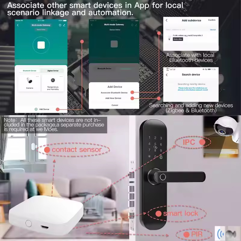 MOES Tuya ZigBee3.0 Smart Hub, - Smart Home Bridge 评论和价格
