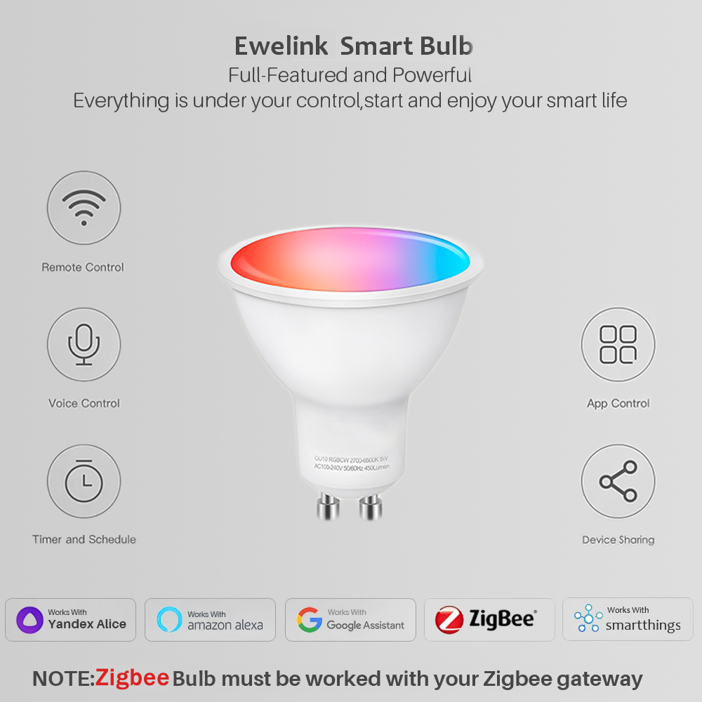 Ewelink GU10 Zigbee LED Bulbs  - Smart Home Energy 评论和价格