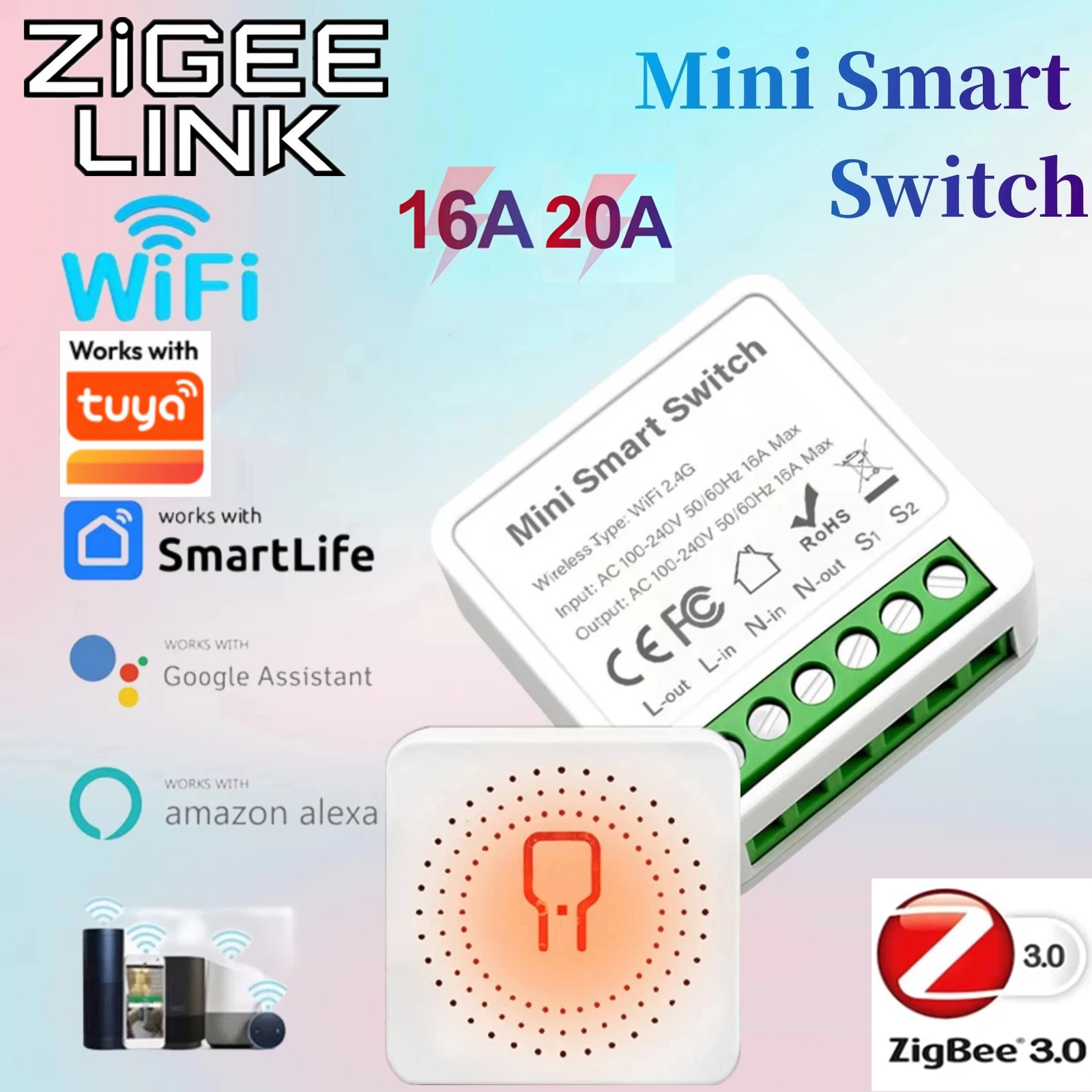 For Tuya Mini Smart WiFi Switc - Smart Home Diy 评论和价格
