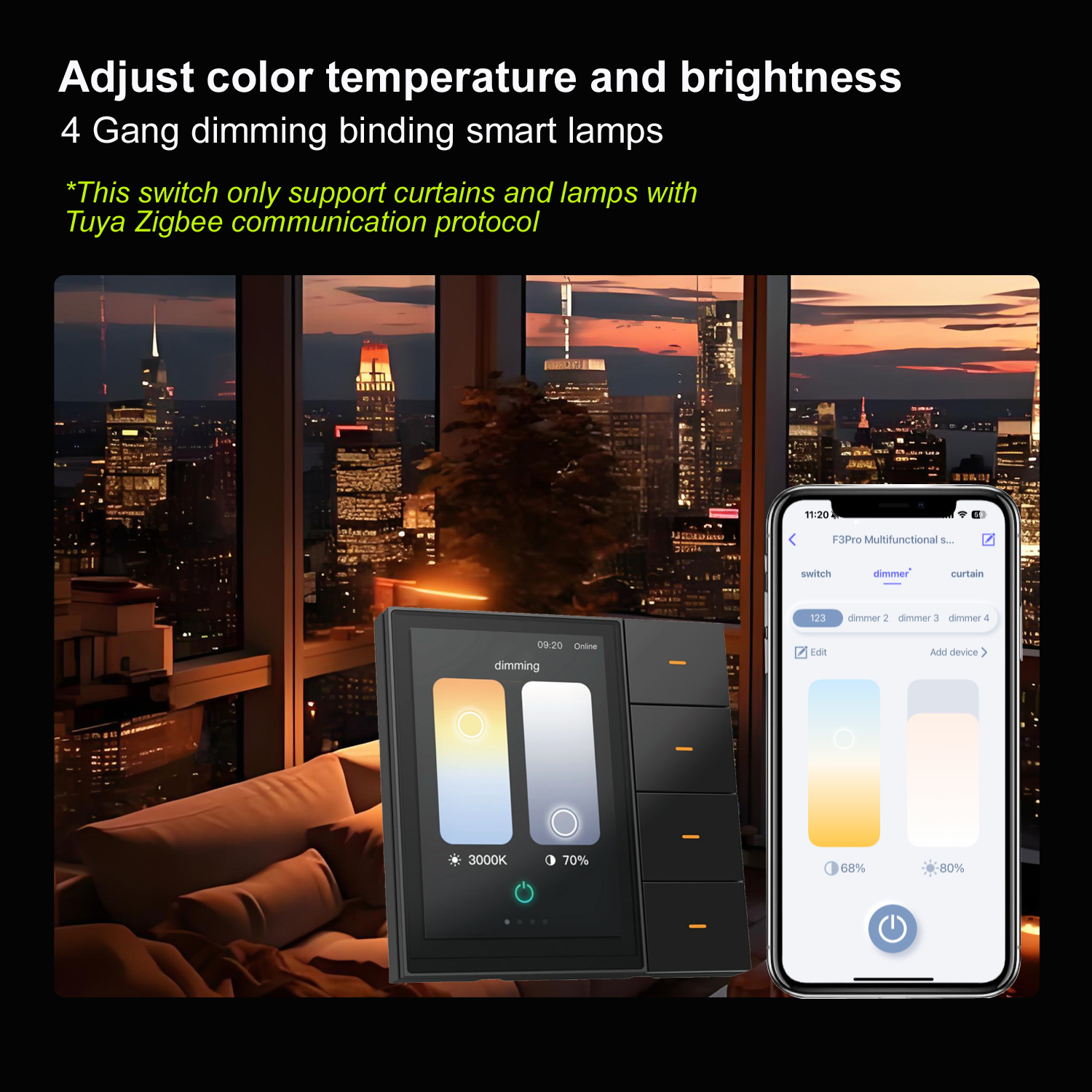 F3-pro Tuya Smart Panel ZigBee - Smart Home Technology 评论和价格