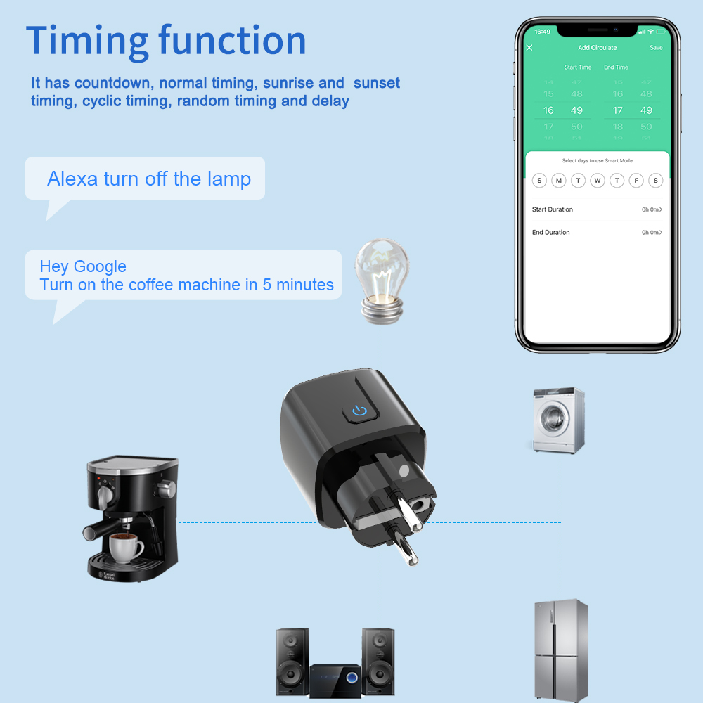 Tuya Smart Socket WiFi Remote  - Smart Home Technology 评论和价格
