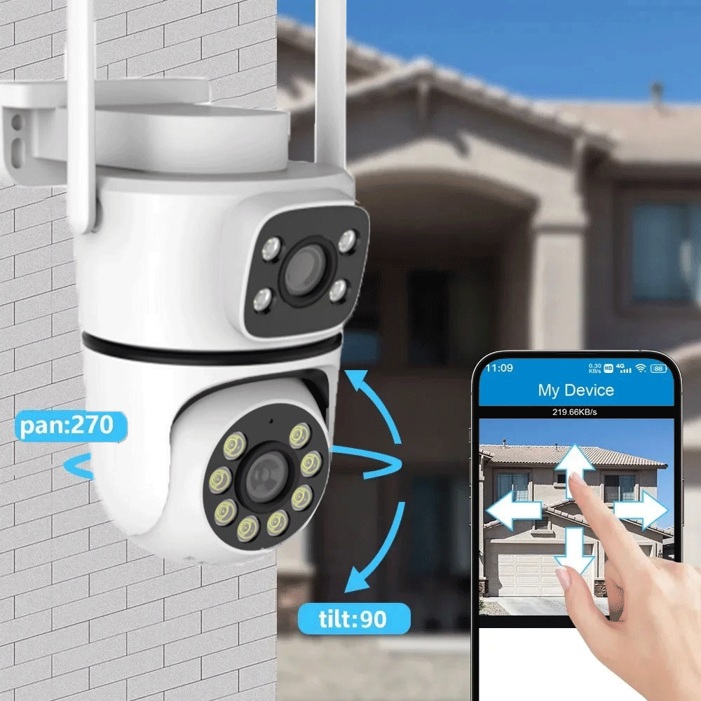 10MP Tuya 5G Wifi PTZ Camera 4 - Smart Home Battery Camera Ezviz 评论和价格