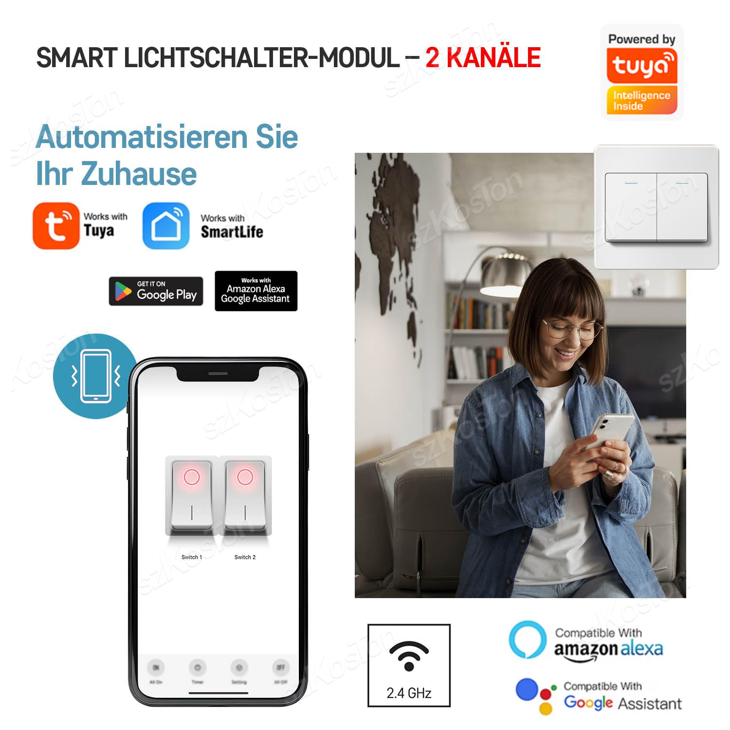 16A Tuya WiFi Smart Switch Mod - Smart Home Diy 评论和价格
