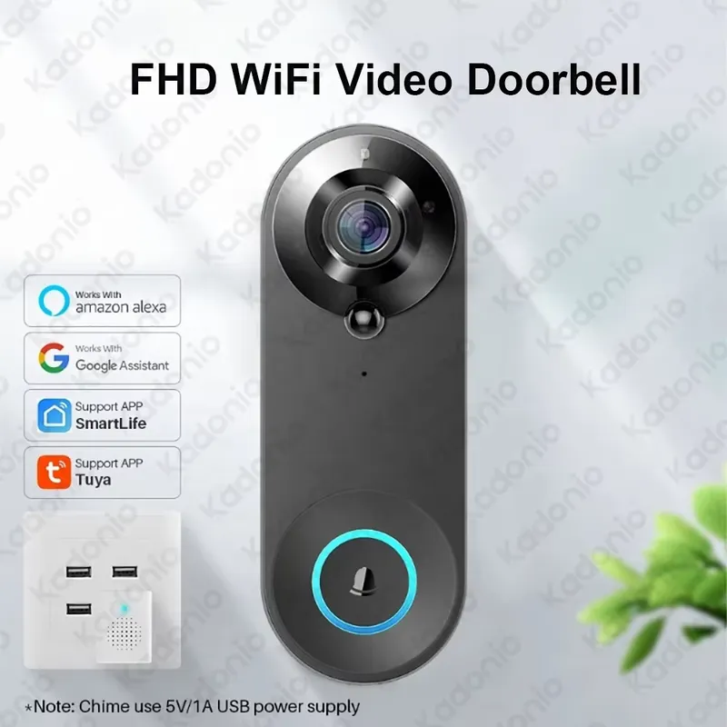 Kadonio 1080P WiFi Video Door  - Video Doorbell 评论和价格