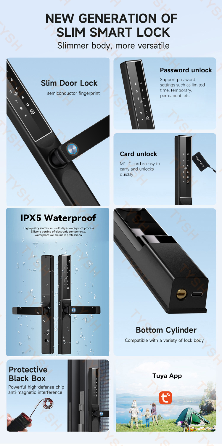 Tuya App Fingerprint Door Lock - Smart Home Technology 评论和价格