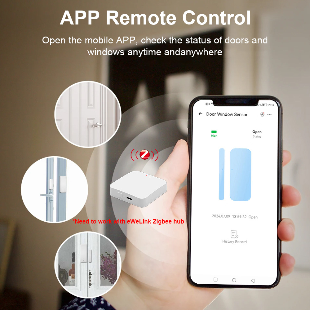 ZigBee Door Window Sensor eWeL - Smart Home Bridge 评论和价格