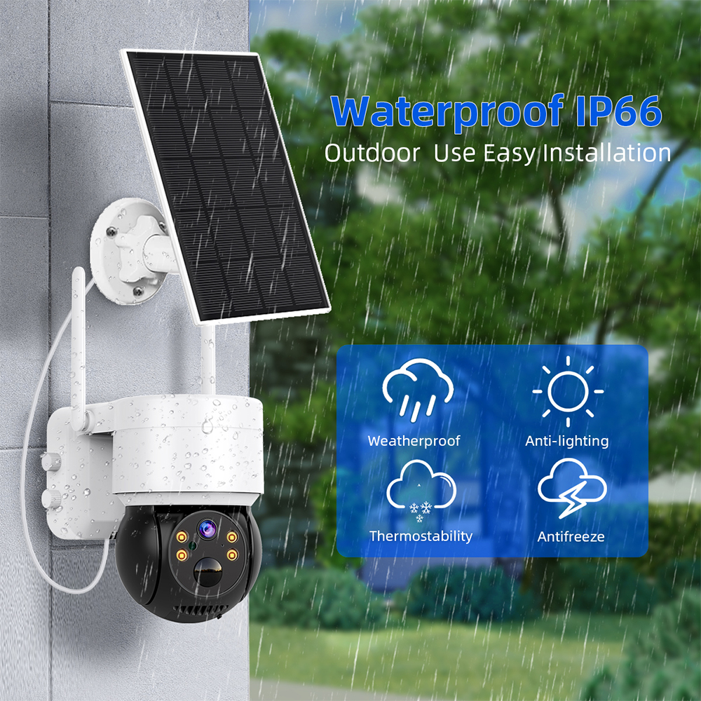 WIFI Solar Camera 2MP PIR Huma - Smart Home Cctv 评论和价格