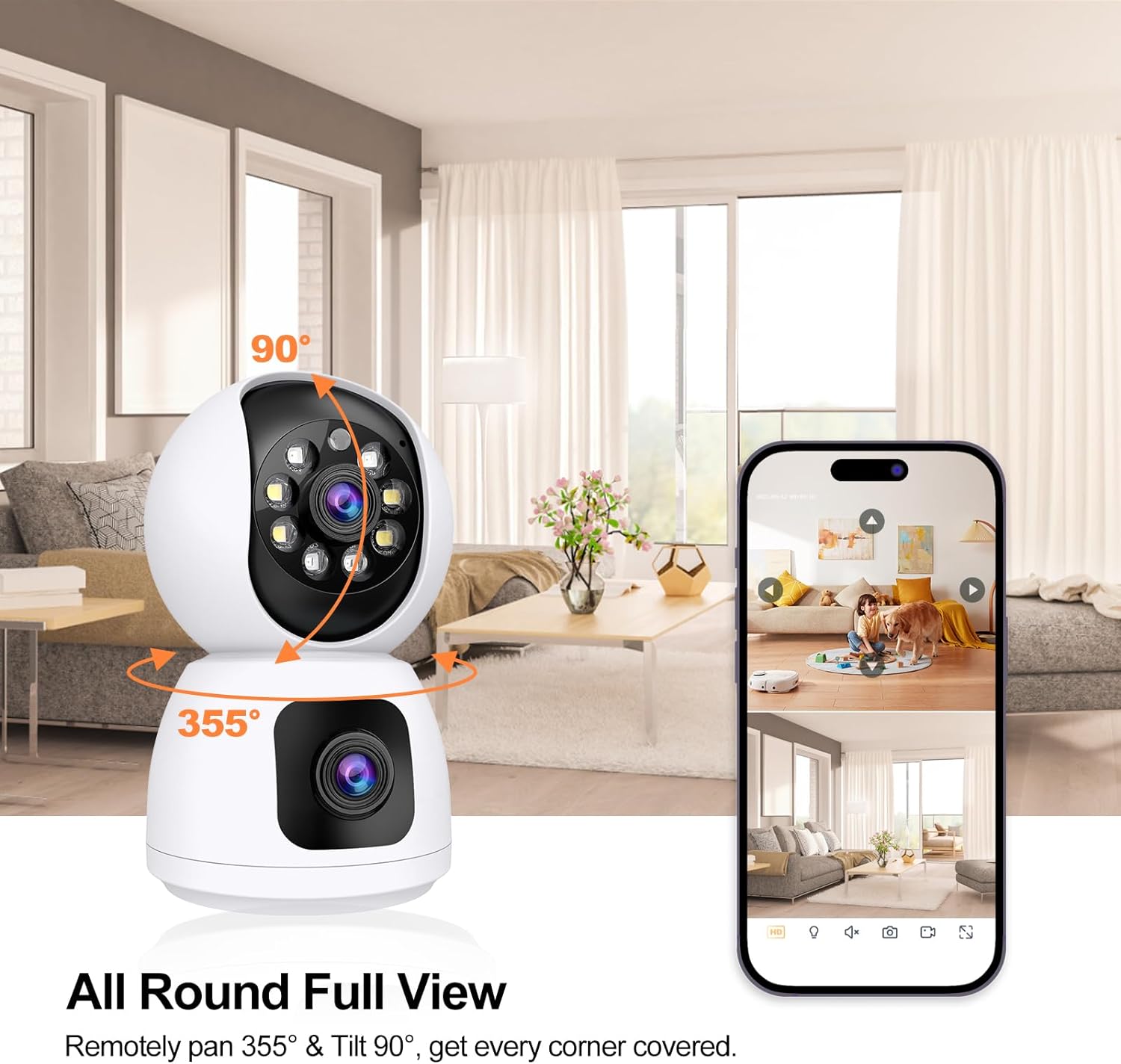 ANSVICAM Tuya Smart 4K 8MP Dua - Smart Home Battery Camera Ezviz 评论和价格