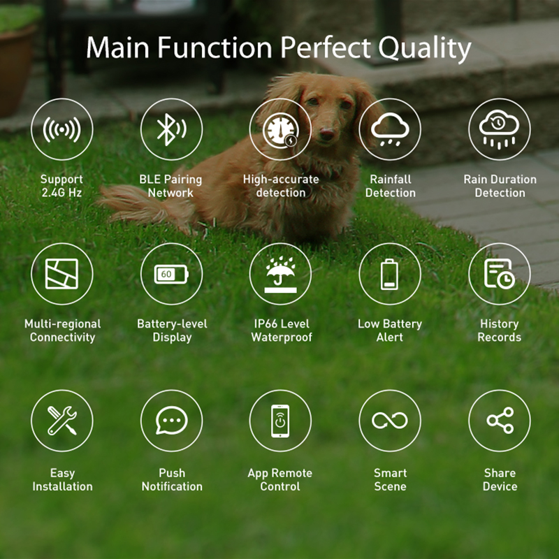 WiFi Rain Sensor Rainfall Dura - Smart Home Iot 评论和价格