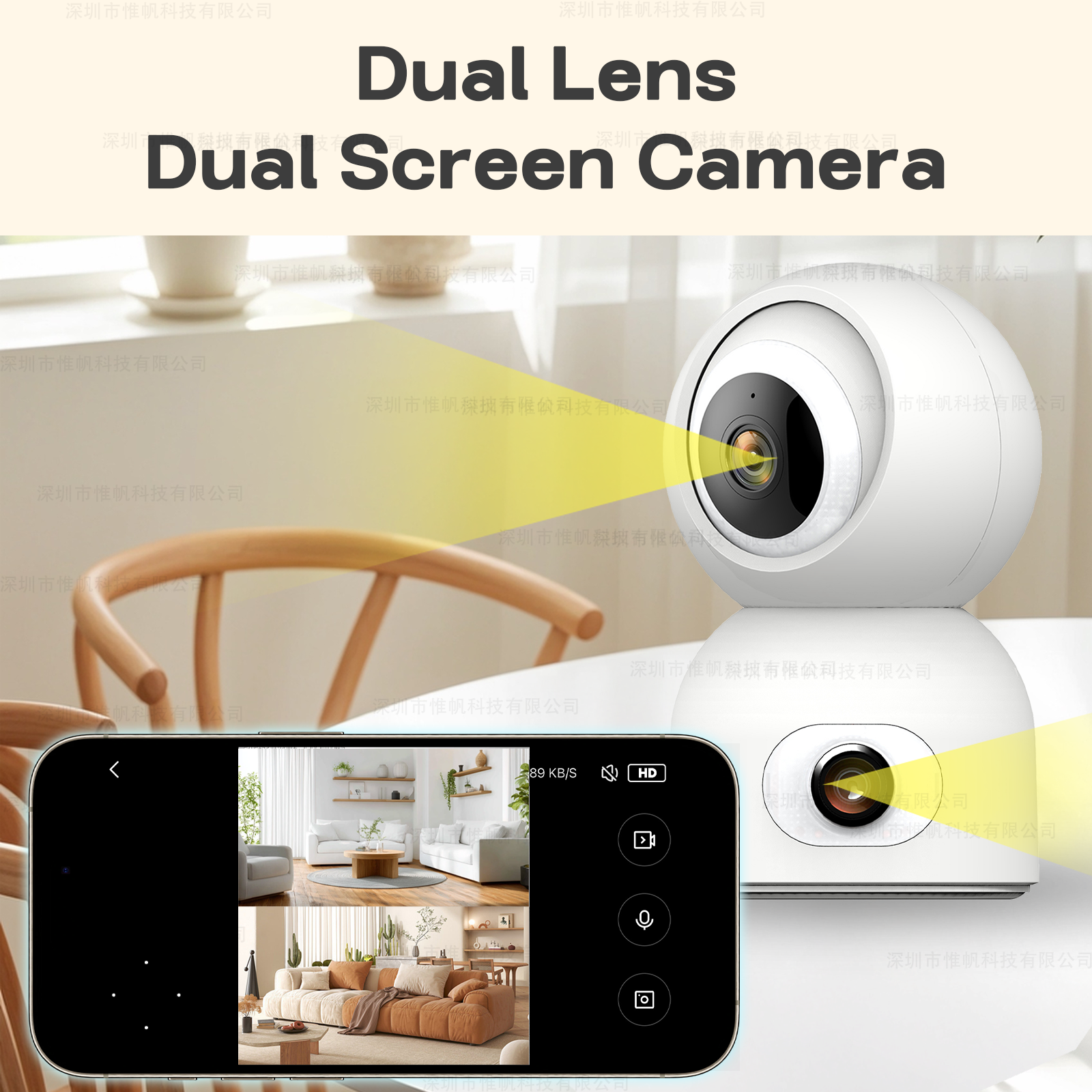 Tuya 4K 8MP Dual Lens 5G WiFi  - Smart Home Battery Camera Ezviz 评论和价格