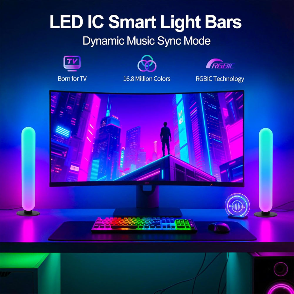 1/2/3Pcs Smart LED Light Bar,1 - Smart Home App 评论和价格