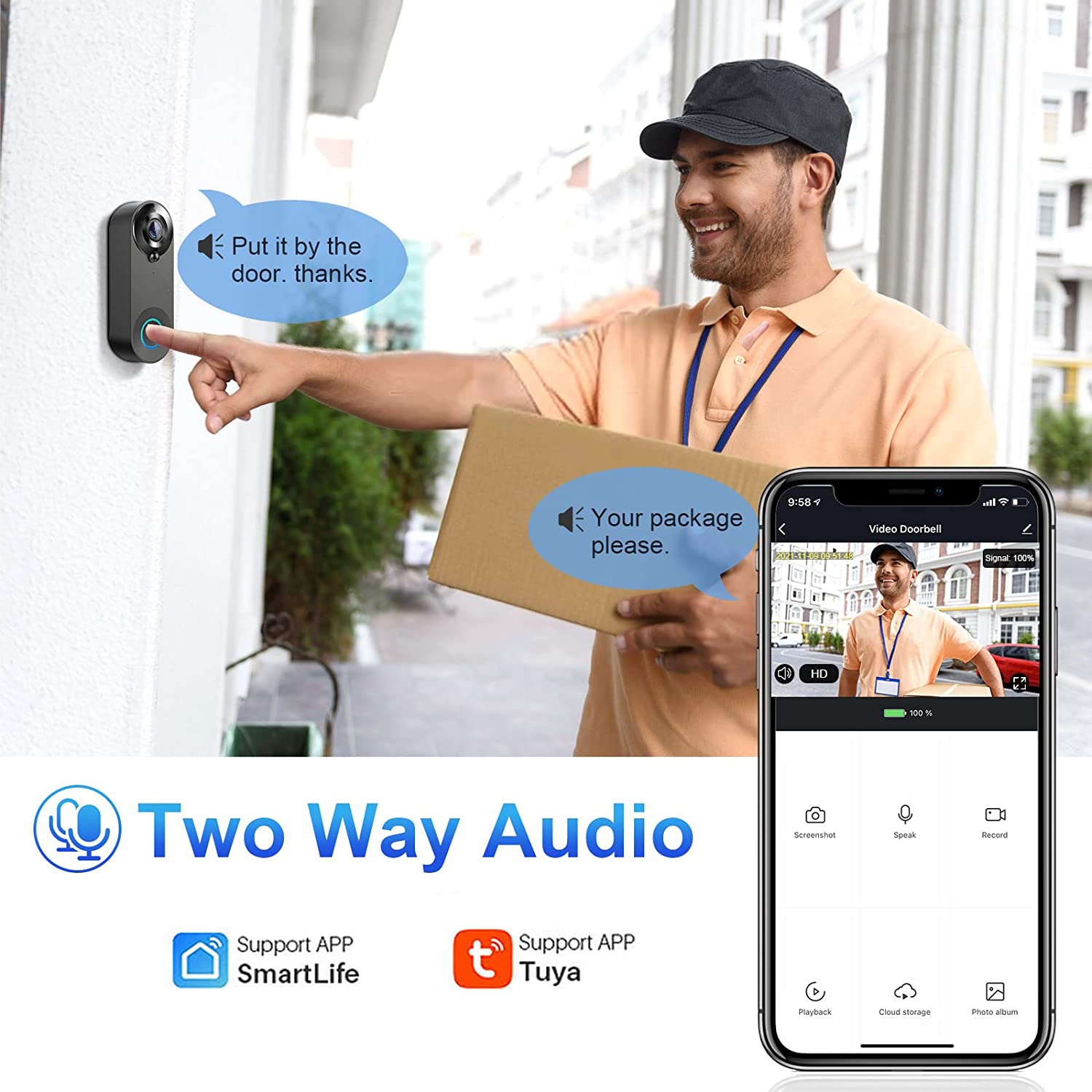 5G 2.4G WiFi Video Doorbell 10 - Smart Home Cctv 评论和价格