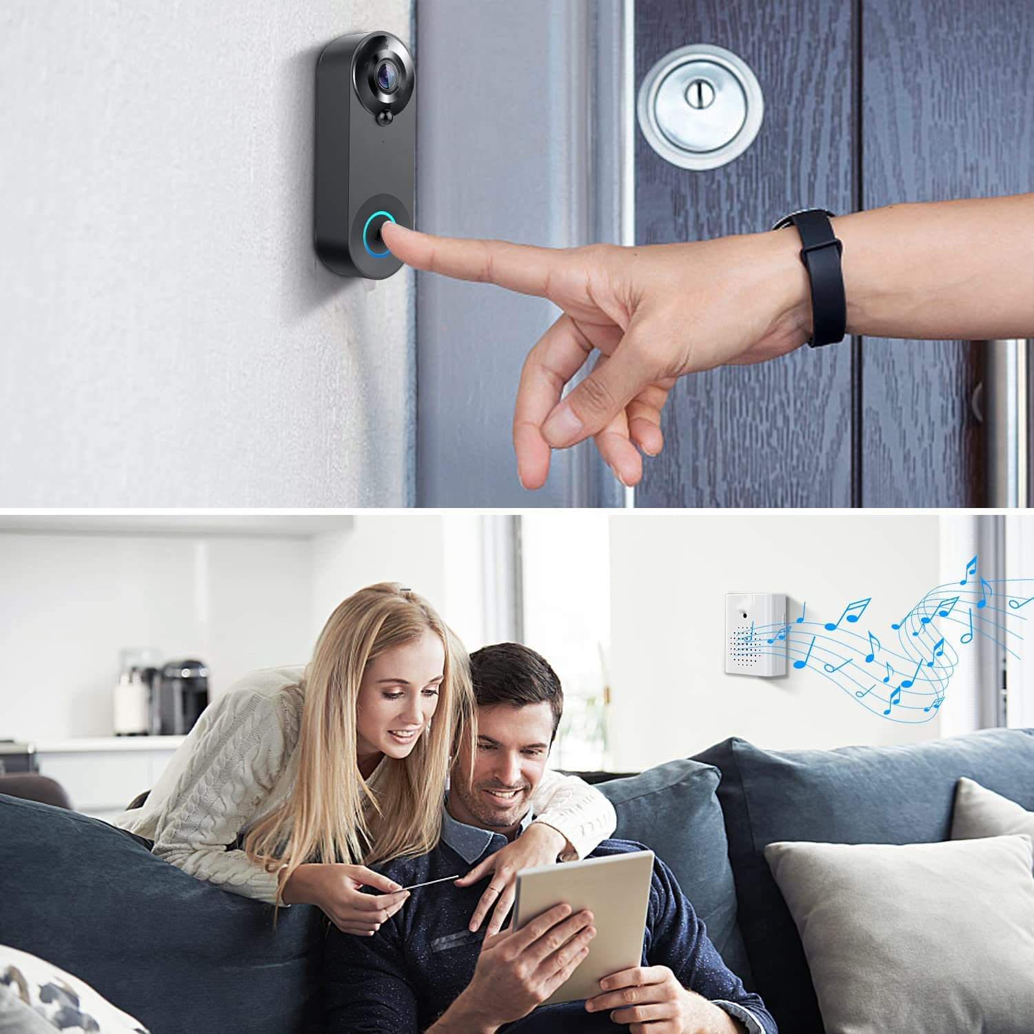 5G 2.4G WiFi Video Doorbell 10 - Smart Home Cctv 评论和价格