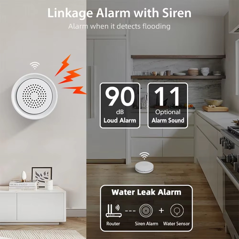BTLIFE-Flood Detector With Sir - Smart Home Kits 评论和价格