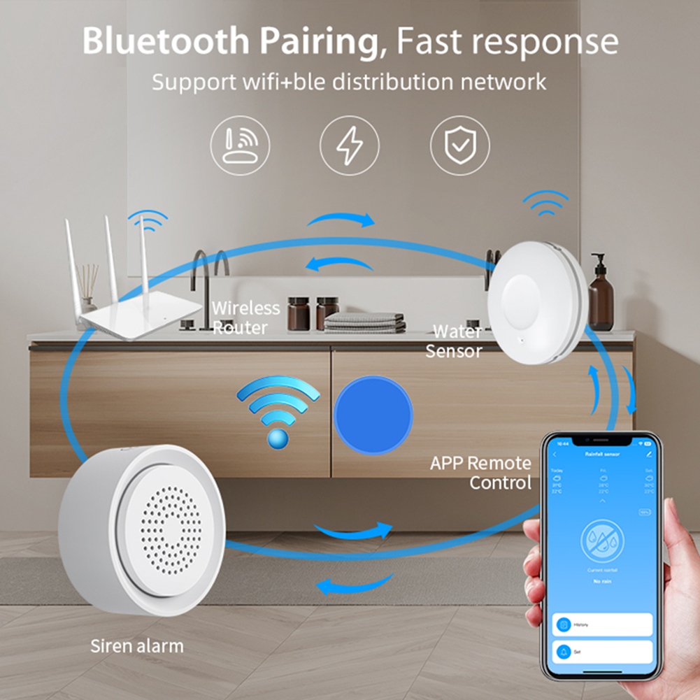 BTLIFE-Flood Detector With Sir - Smart Home Kits 评论和价格