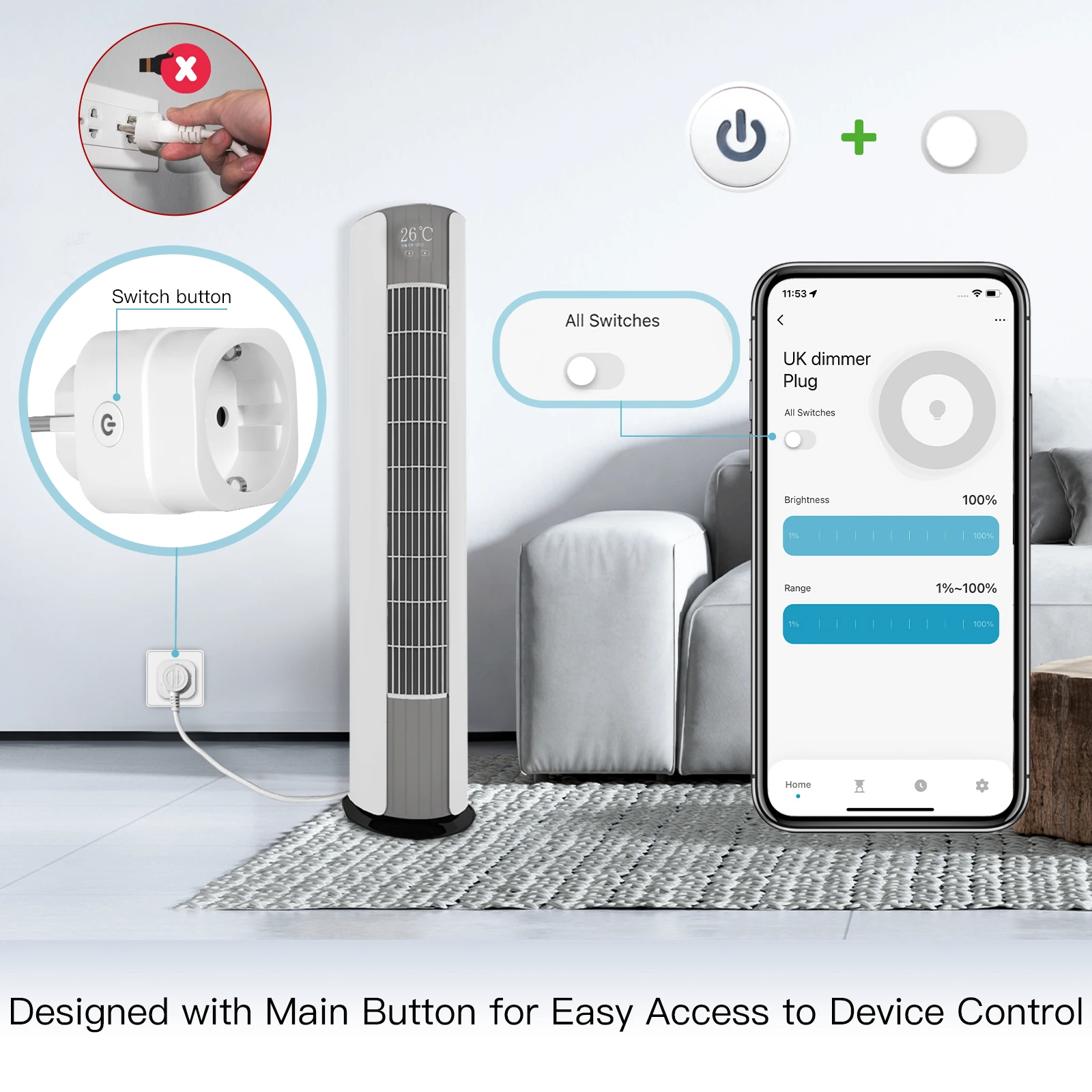 MOES Tuya WiFi Smart Plug Dimm - Smart Home Technology 评论和价格