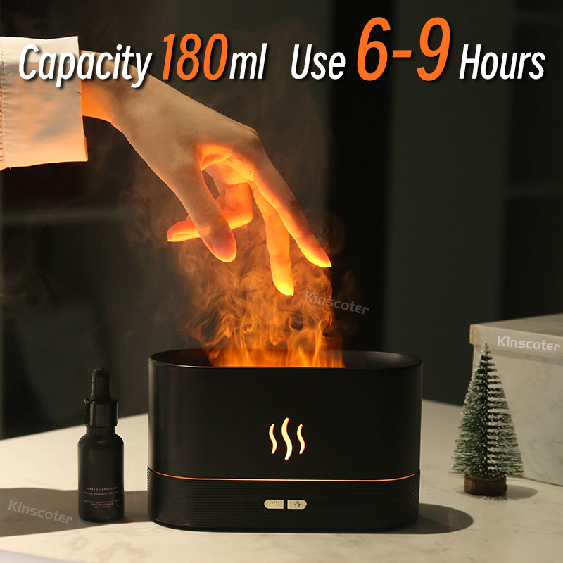 USB Desktop Flame Aroma Diffus - Smart Home Technology 评论和价格