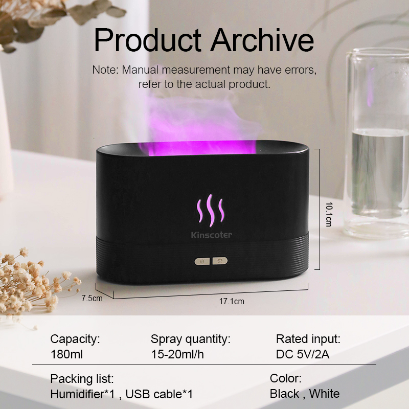 USB Desktop Flame Aroma Diffus - Smart Home Technology 评论和价格